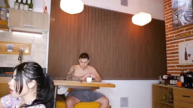 AlejaPalacios' Steamy Kitchen Sex with Big Boobs
