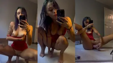 Kxllra Enjoys Bouncing on Her Dildo Solo