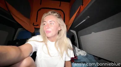 Bonnie Blue Takes Two Cocks in a Van Threesome