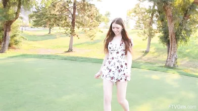 Myra Moans Masturbates and Pees Outdoors