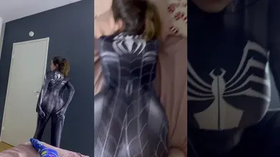 MissKultanenVIP Gets Pounded in Spider Suit