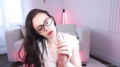 Naughty Secretary Missslily Takes Her Dildo Deep