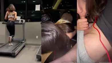 Prettypinkcatwomen Sucks Cock After Workout