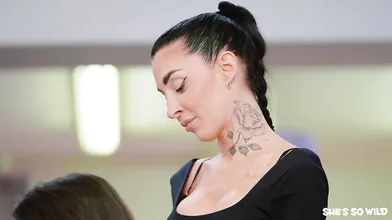 Lia Lin Public Blowjob and Sex in Barbershop