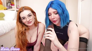 Lola Rose Teaches VixenP How to Suck BBC