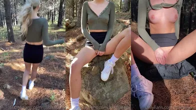 Mila Sobolov Masturbates In The Forest
