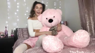 Kinky Bitch Rhiannonryder Humps Her Favorite Teddy Bear