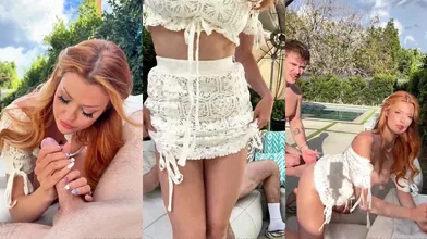 Elly Clutch Gives Blowjob And Fucks Outdoors