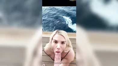 Summer Brookes Jumping On A Cock
