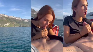 Redhead Sucks A Cock On A Boat