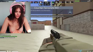 Emily Black Plays Video Games Naked