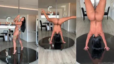 Steffy Moreno Performs Pole Dance Nude