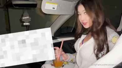 Asian Candy Fucks In The Car