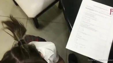 Schoolgirl Mewslut Pleasures Her Teacher