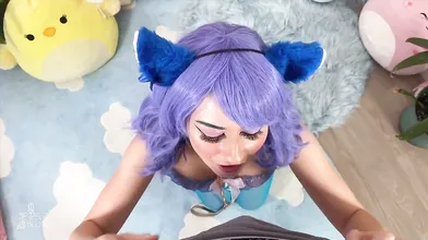 Neighbor Finds Jewelz Blu Dressed As A Kitten And Fucks Her