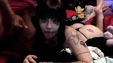 Goth Triplexceleste Gets Railed From The Back