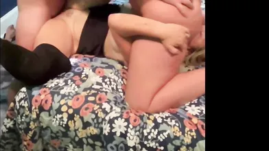 Eva Stone Makes A Trio With Her Friends