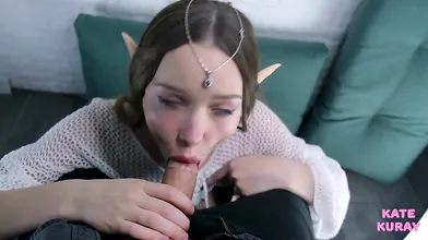 Elf Katekuray Gives A Magical Blowjob