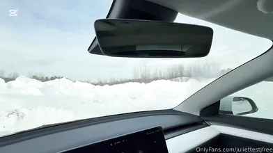 Juliette Stj Blows A Cock In A Tesla