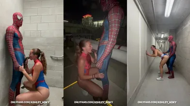 Bf Ashley Aoky Have Sex In Their Spidey Suits