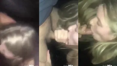 Mia Melano Sucks Dick In The Dark