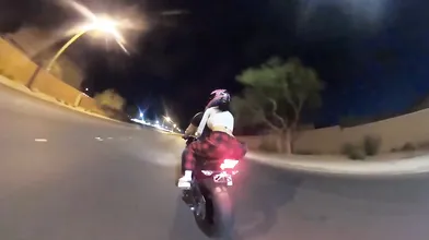 Karli Mergenthaler Gets Fuck On A Motorcycle