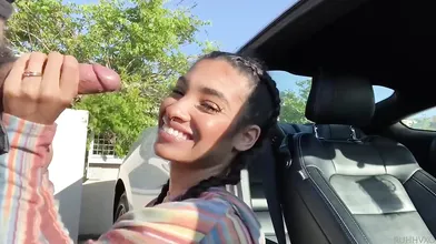 Erotic Medusa Blows Dick Before Roadside Fuck