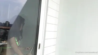 Asian Asa Akira Close Up Blowjob In The Sun