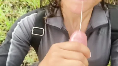 Colombian Snaxychan Sucking D In The Beautiful Woods Of Colombia
