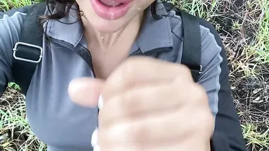 Colombian Snaxychan Sucking D In The Beautiful Woods Of Colombia