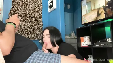 Juicy Jasmyn Pleases Her Man With A Blowjob