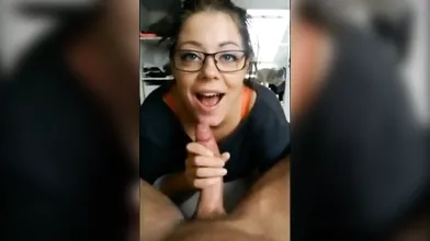Nerd Missmiafit Sucks With Glasses On