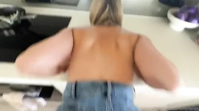 Lily Lanes Gets Plowed In The Kitchen