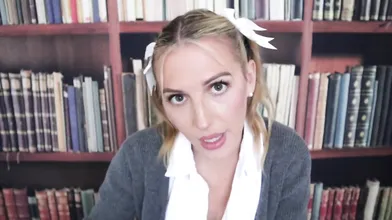 Tatum Christine Talks Dirty In The Library