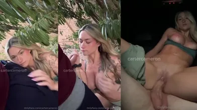 Carter Cameron Rides A Cock In A Car
