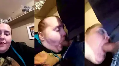 Bbw4Red20 Gives A Sloppy Blowjob In Secret