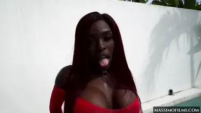 Africangonwild & ItsLexiLuv Share A White Cock