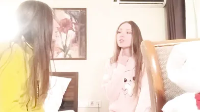 Ukrainian Twins Intimate Lesbian Play