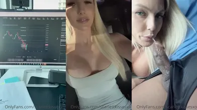 ScarlettKissesXO Gives Head Inside A Car