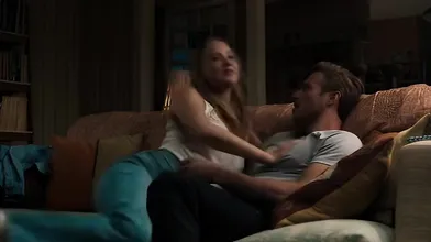 Jennifer Lawrence Couch Kissing Scene