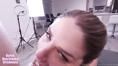 Riley Reign Gets A Facial From Victor Vacaro