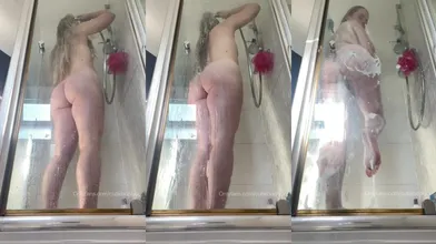 April Flowers Films Her Showering