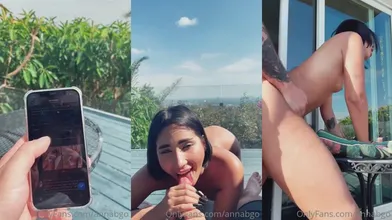 Annabgo Has Morning Sex On The Balcony