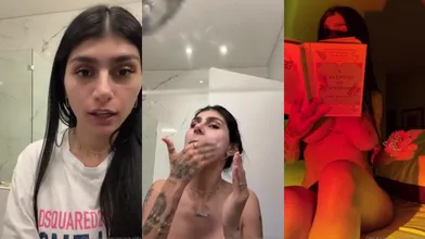 Big Tits Mia Khalifa Reads A Book Naked