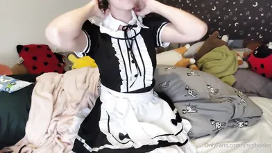 ShyPhoebe Masturbates In Her Maid Outfit