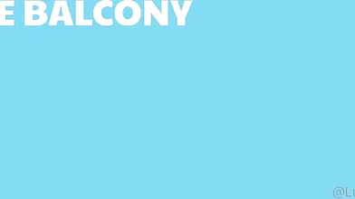 Luna Okko - I make him want me with my outfit on the balcony