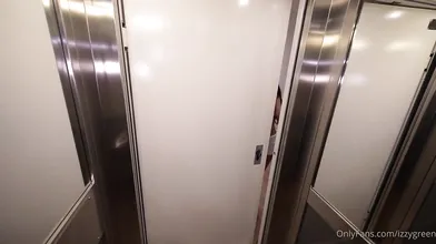 Izzy Green Gets Creampied In The Elevator