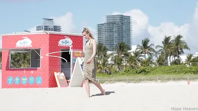 Hope Heaven Takes A Cock At The Beach