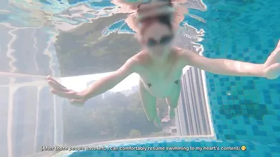 Pregnant Moriyaexhibit Takes A Swim Naked