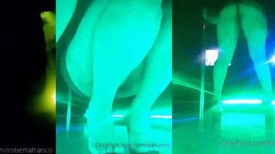 Roberta Franco Pole Dancing At A Party
